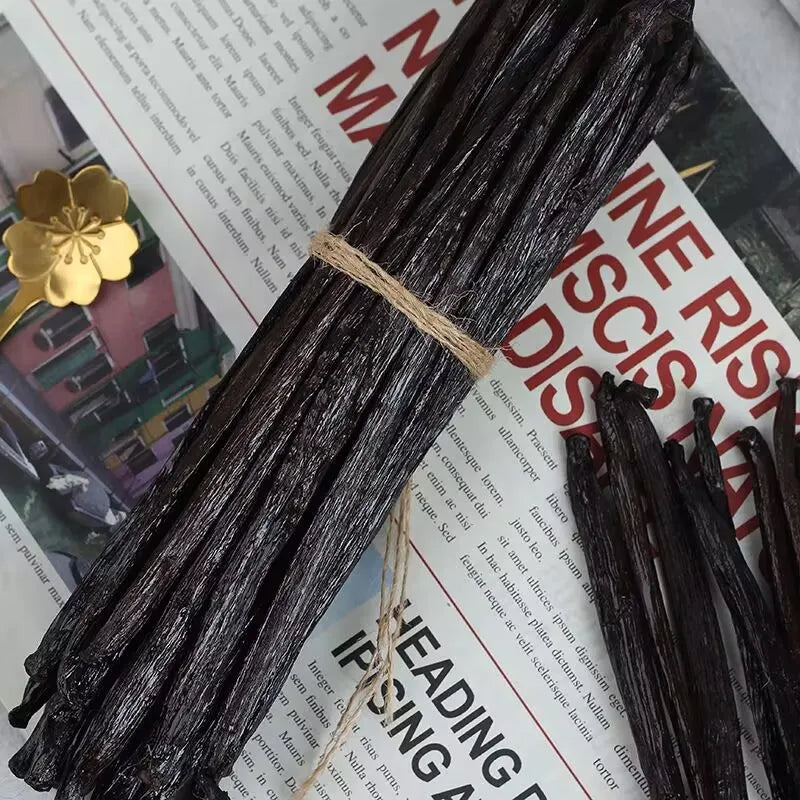 10pcs Natural Madagascar Vanilla Pods Incense Natural Bean Aroma 14-17cm