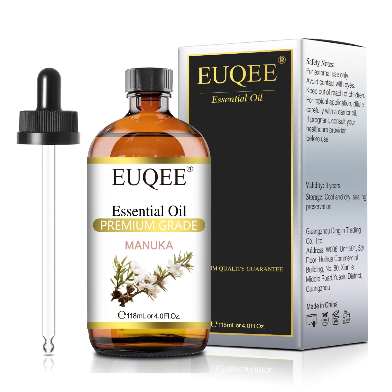 EUQEE 118ml Pure Essential Oil For Skin Peppermint Lavender Eucalyptus Vanilla Bergamot Aromatherapy Essential Oils For Diffuser