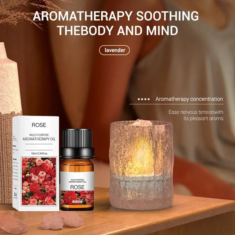 29 Flavors 10ml Essential Oils For Aroma Diffuser AirHumidifier Home Water-soluble Lavender Rose Eucalyptus White Peach Oolong