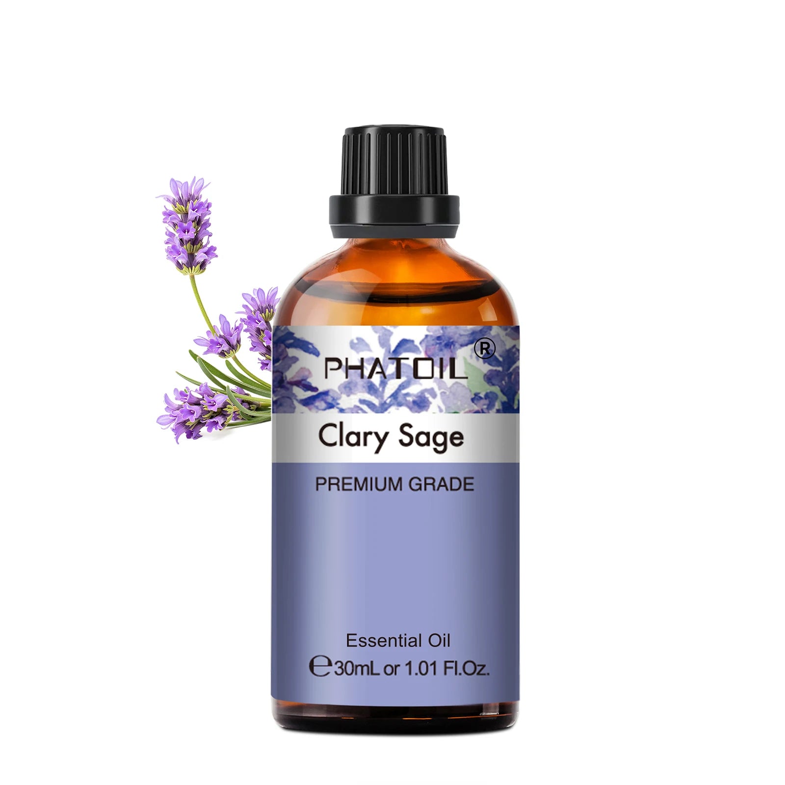 PHATOIL 30ml Lavender Lemon Eucalyptus Sandalwood Bergamot Aromatherapy Essential Oil For Diffuser,Candle Making,DIY Soap & Bomb