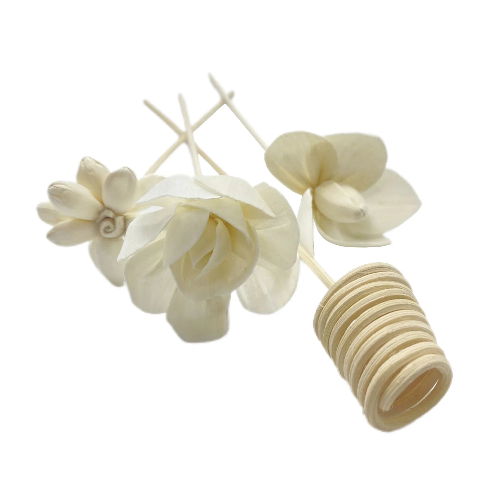 Artificial Hydrangea Flower Rattan Sticks Fireless Fragrances Reed Essential Oil Diffuser Stick DIY Ornaments Home Decor