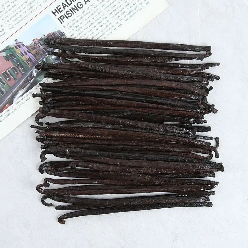 10pcs Natural Madagascar Vanilla Pods Incense Natural Bean Aroma 14-17cm
