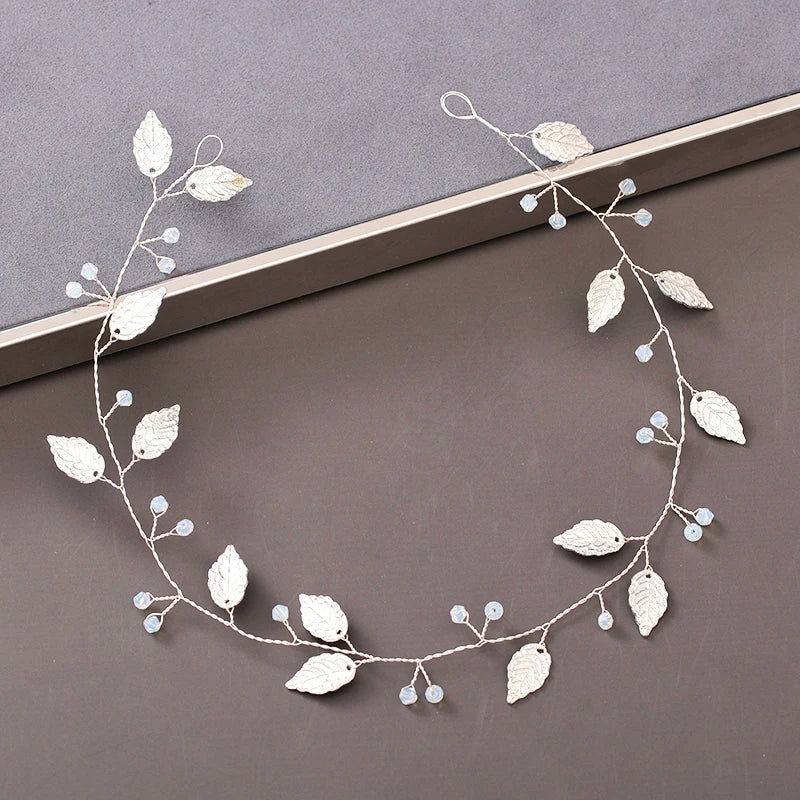 Pearl Crystal Bridal Headband Hairband Rhinestone Wedding Hair Accessories Jewelry Vine For Women Bride Tiara Headband Headpiece