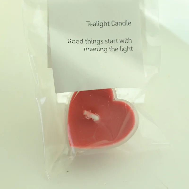 Heart-shaped candle romantic Valentine's Day tea wax proposal pendulum small candle prop art scented candle
