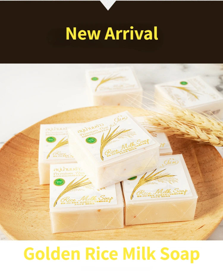 4 Pack JAM Original Rice Milk Soap from Thailand Handmade K-Brother Goat Milk Soap for Dropsshipping