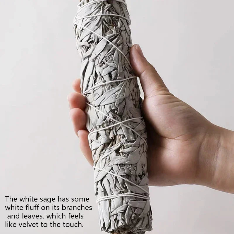 Incense White Sage Bundle Smudge Sticks Home Purification Pure Leaf Purification Meditation Portable Energy Cleansing Bundles