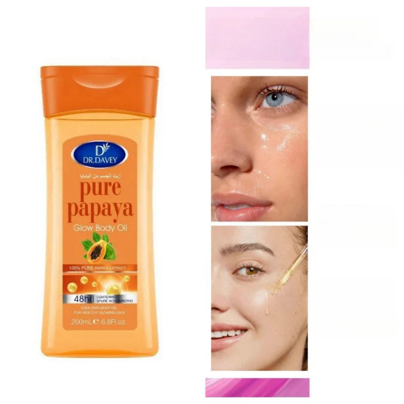 Papaya Body Oil Papaya Glow Body Oil Body Massage Essential Oil Skin Care Essential Oil