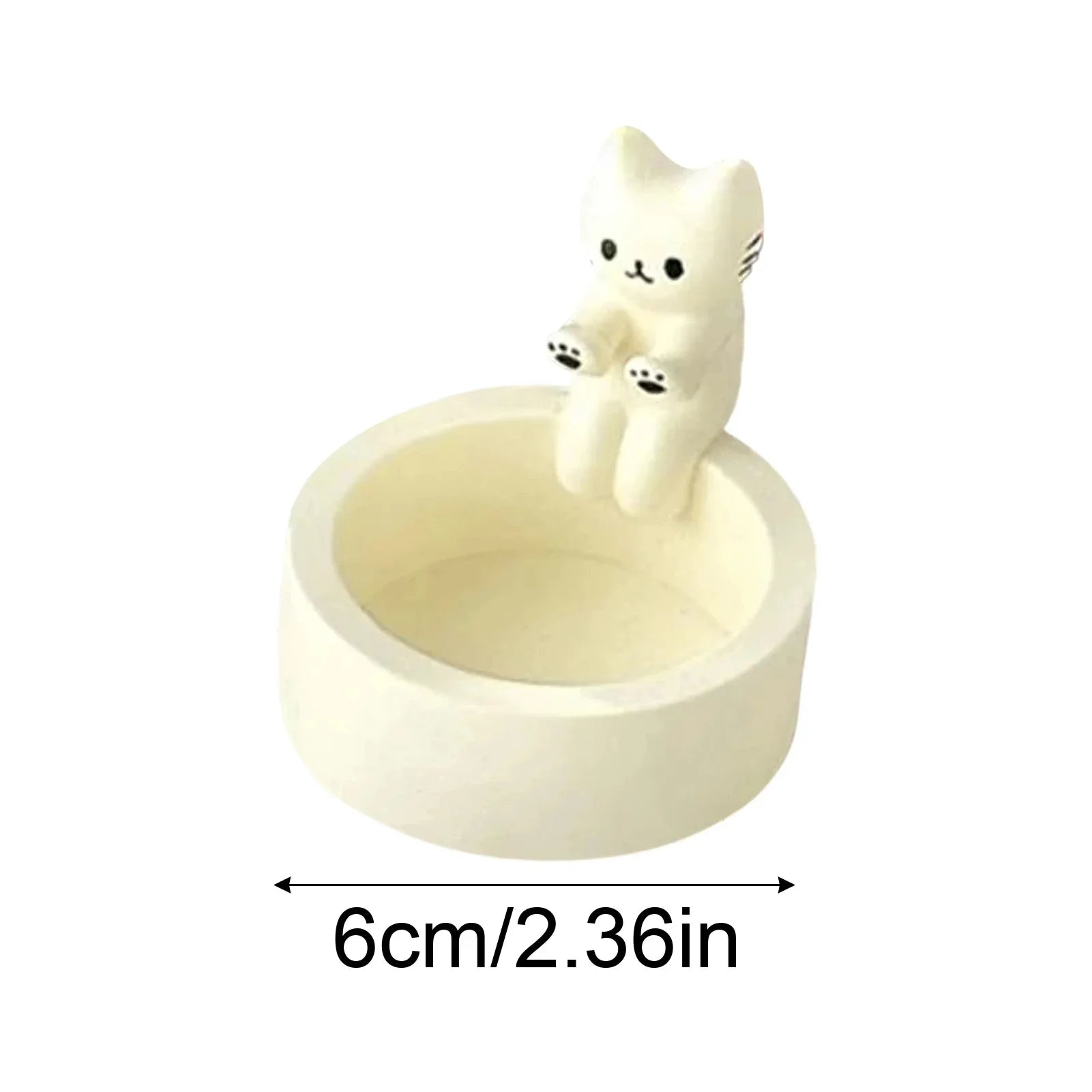 Cute Kitten Candle Holder Cat Candlestick Creative Aromatherapy Candle Holder Durable High Tempe Cartoon Candlestick Decoration