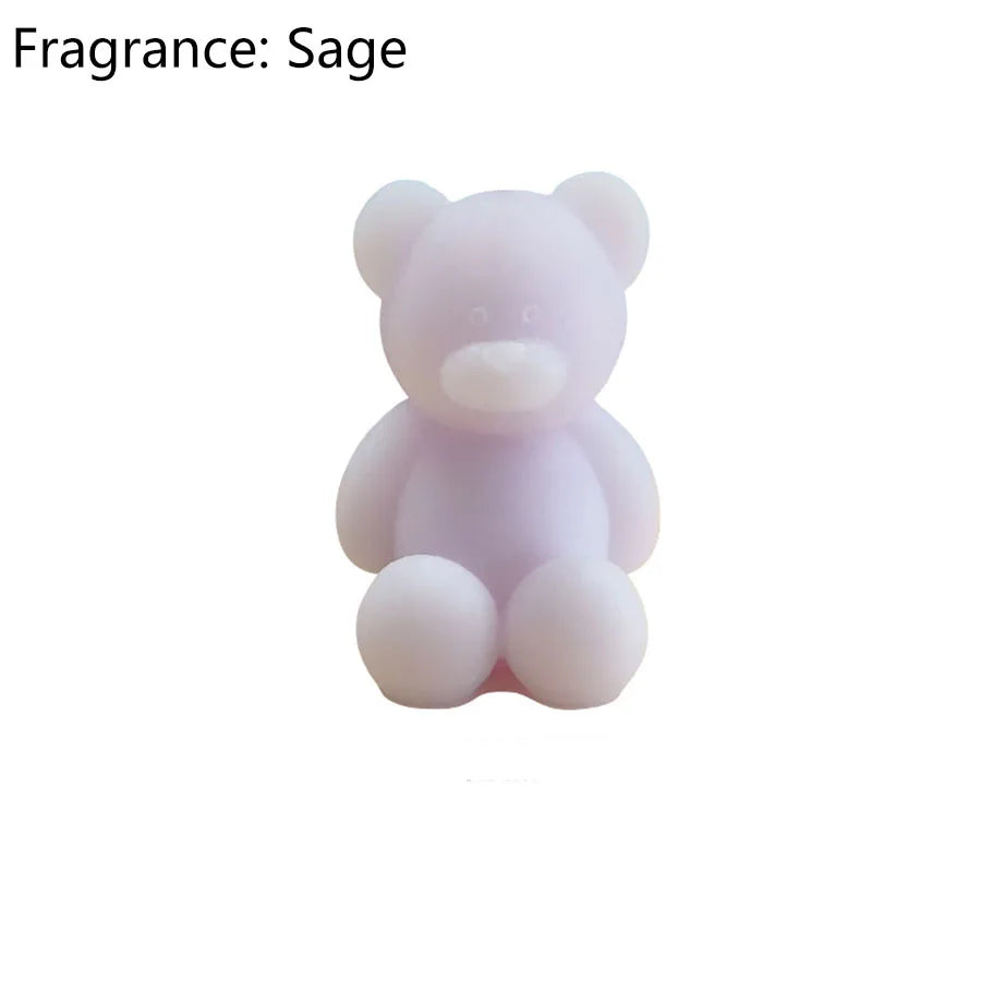 Cute Mini Bear Aromatherapy Candle Cup Creative Home Decoration Birthday Gift Candle Companion Gift