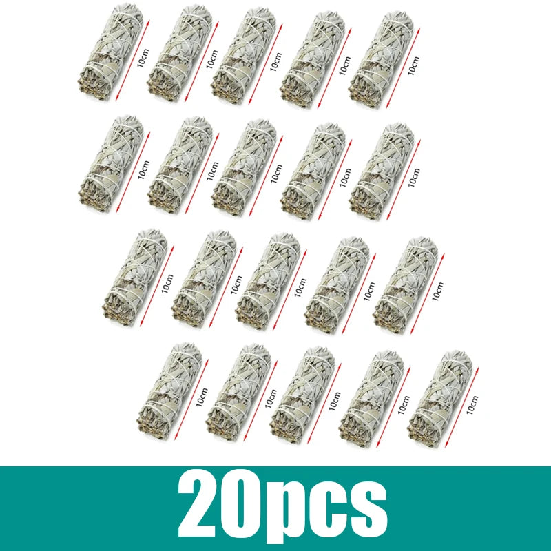 Incense White Sage Bundle Smudge Sticks Home Purification Pure Leaf Purification Meditation Portable Energy Cleansing Bundles