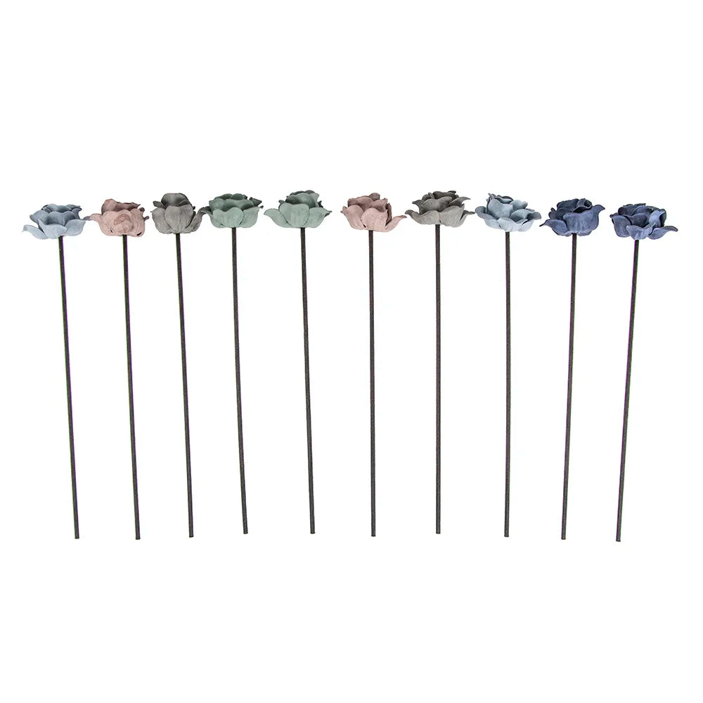 10Pcs Suede Velvet Flower Reed Diffuser Replacement Stick DIY Handmade Home Decor Extra Thick Rattan Oil Diffuser Refill Sticks