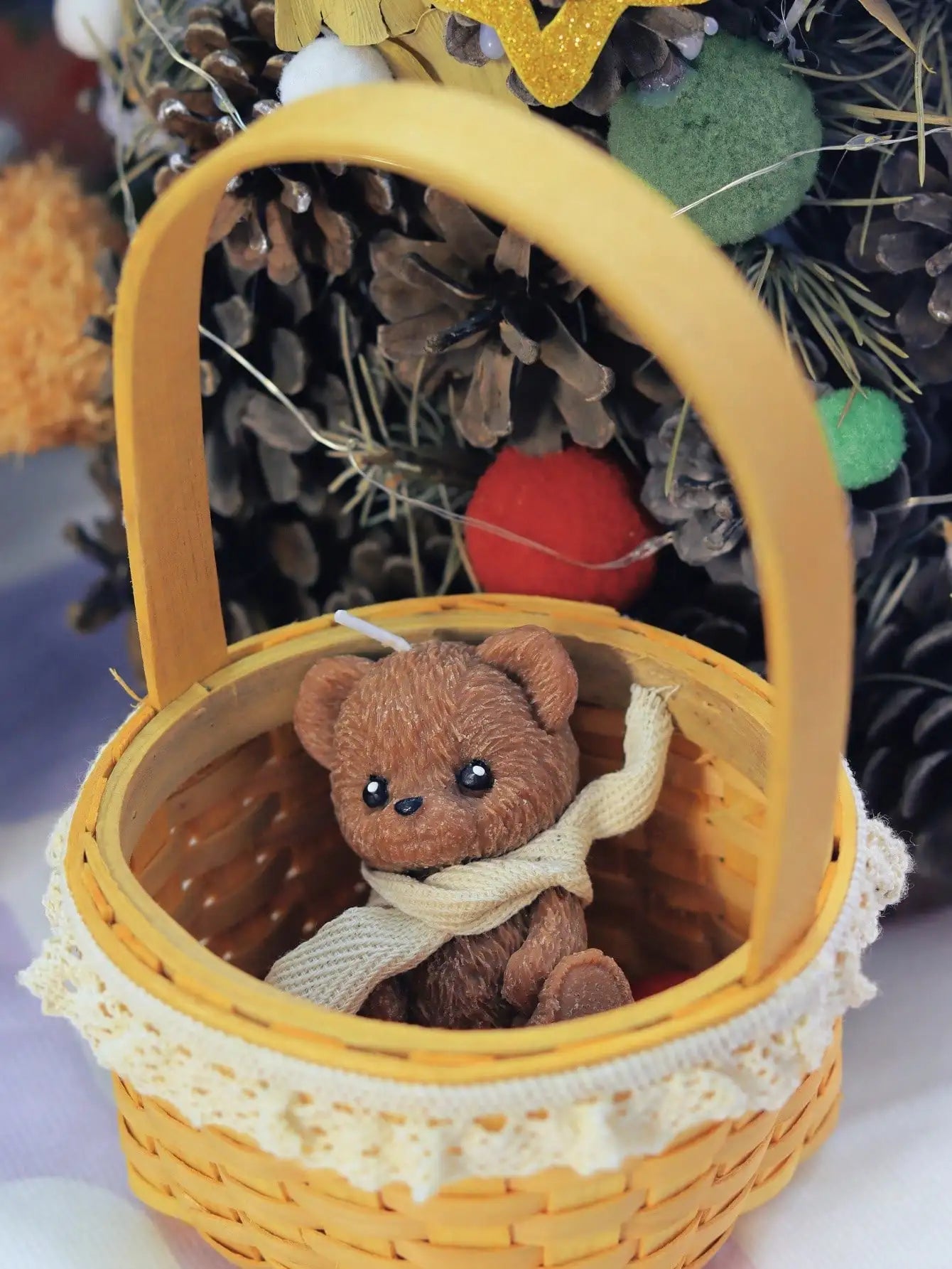 1/2pcs Scented Candle Simulation Teddy Bear Shape Fragrance Cute Souvenir Gift Atmosphere Creative Handmade High-end Bear Candle