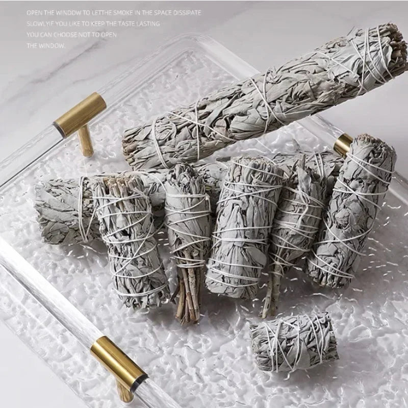 Incense White Sage Bundle Smudge Sticks Home Purification Pure Leaf Purification Meditation Portable Energy Cleansing Bundles