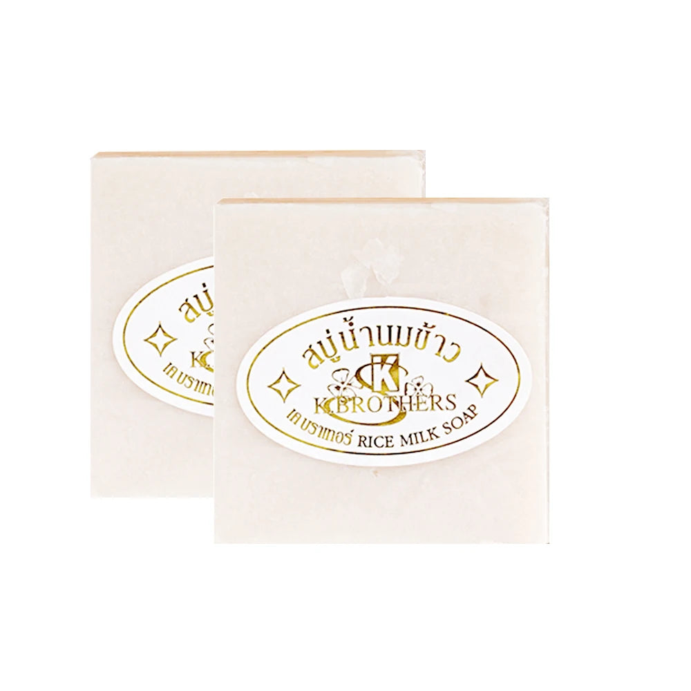 Original Milk Rice Soap Essential Oil Soap Bath Handmade Soap Deep Cleansing Skin 60g(2.12oz)-2 pcs