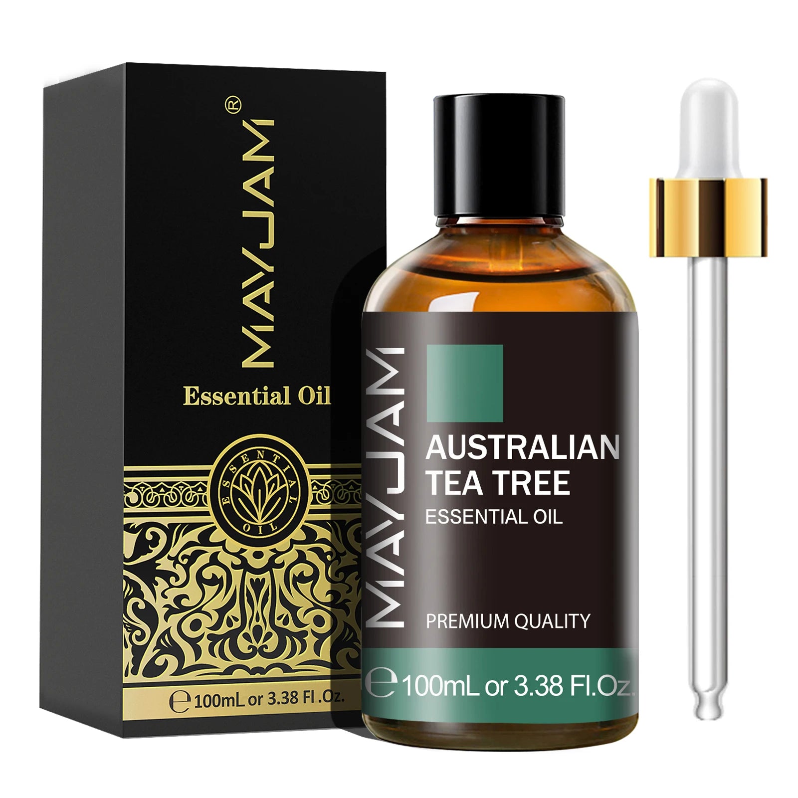 MAYJAM Aromatherapy Essential Oils May Chang Lavender Tea Tree Clove Bud Turmeric Pine Neddles 100ml Pure Essential Oil