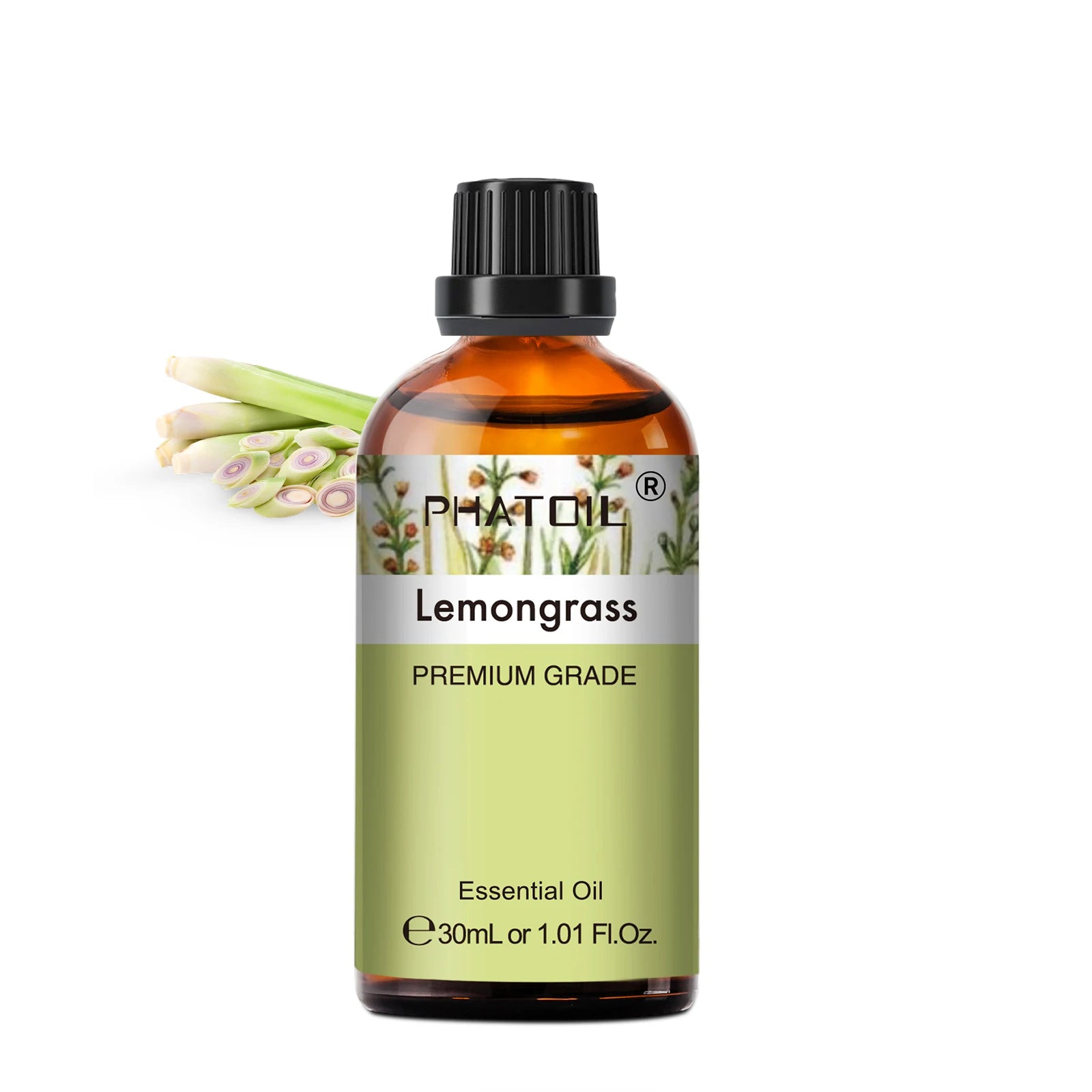 PHATOIL 30ml Lavender Lemon Eucalyptus Sandalwood Bergamot Aromatherapy Essential Oil For Diffuser,Candle Making,DIY Soap & Bomb