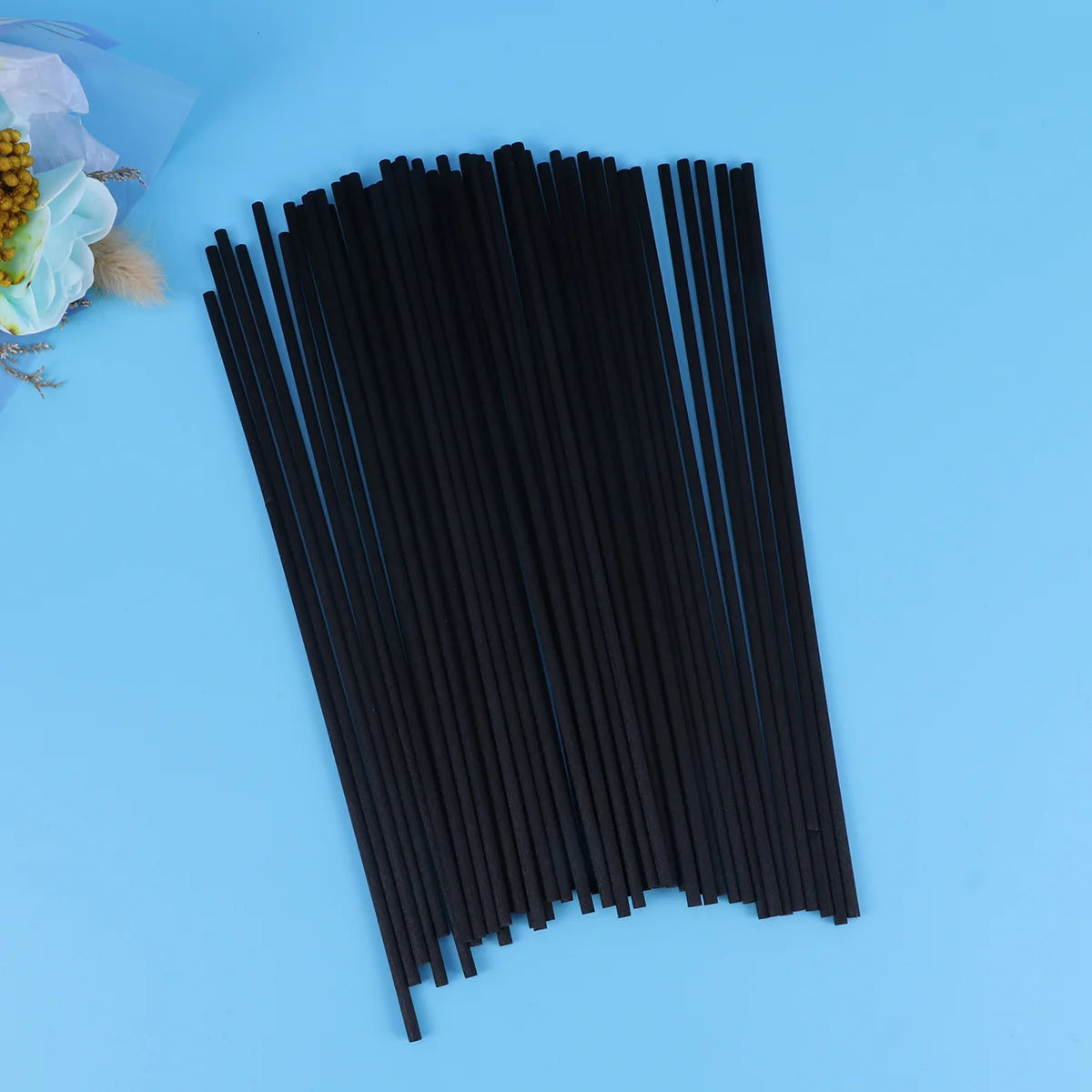 50pcs Black Diffuser Sticks Natural Aroma Fiber Reed Efficiently Wicking Essential Oils Home Fragrance Decor diffuser reed