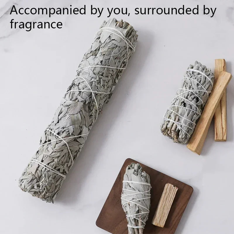Incense White Sage Bundle Smudge Sticks Home Purification Pure Leaf Purification Meditation Portable Energy Cleansing Bundles
