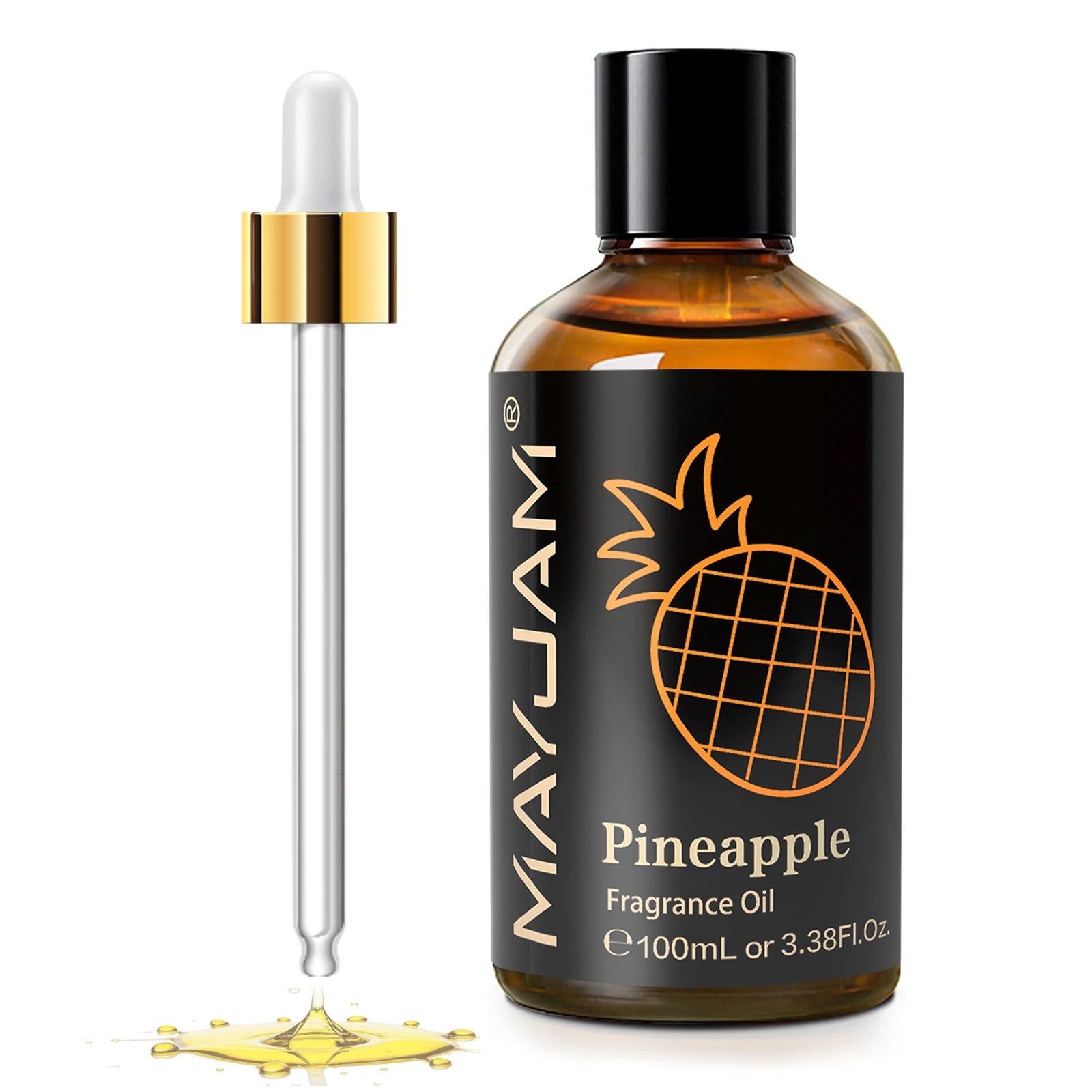 MAYJAM 100ML Fruit Fragrance Oil for Diffuser Candle Soap Making Coconut Strawberry Watermelon Blueberry Essential Oils