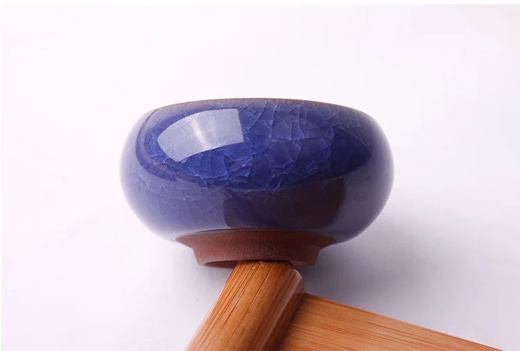Handmade Ice Crack Ceramic Candlestick DIY Decorative Candle Holders for Home Party Wedding