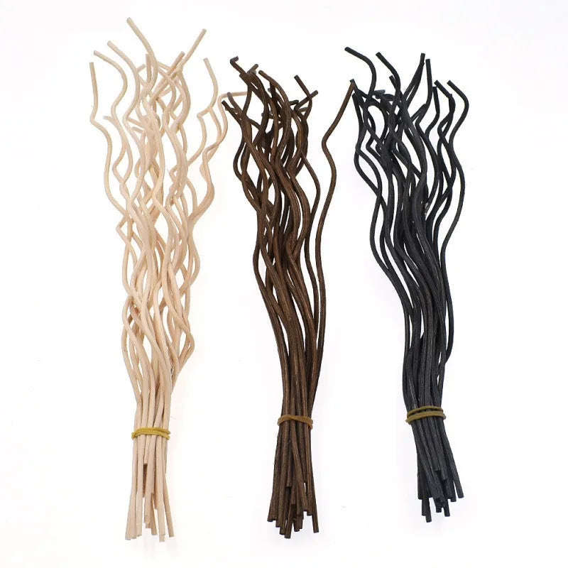20PCS perfume Diffuser Reed rattan sticks Long Wavy rods for aroma diffuser oil distributor for Home Decor Perfume XXT002
