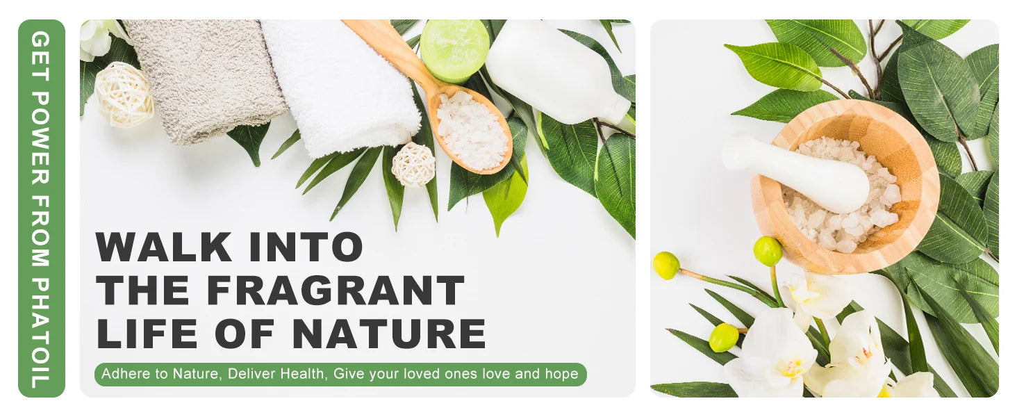 PHATOIL 30ml Lavender Lemon Eucalyptus Sandalwood Bergamot Aromatherapy Essential Oil For Diffuser,Candle Making,DIY Soap & Bomb