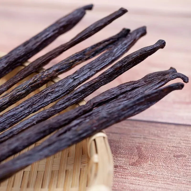 10pcs Natural Madagascar Vanilla Pods Incense Natural Bean Aroma 14-17cm