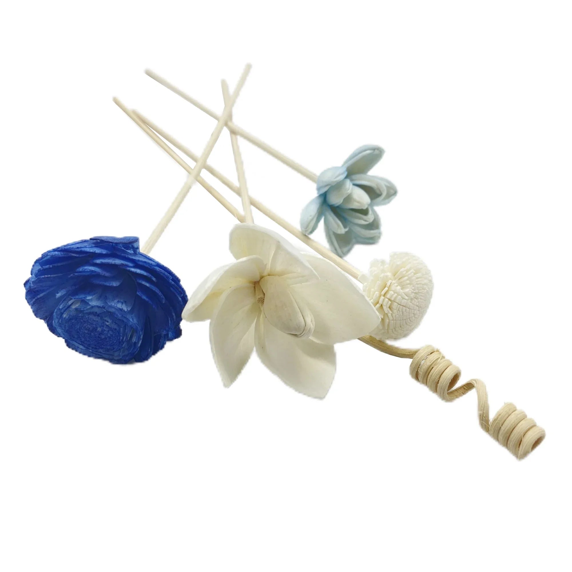 Artificial Hydrangea Flower Rattan Sticks Fireless Fragrances Reed Essential Oil Diffuser Stick DIY Ornaments Home Decor