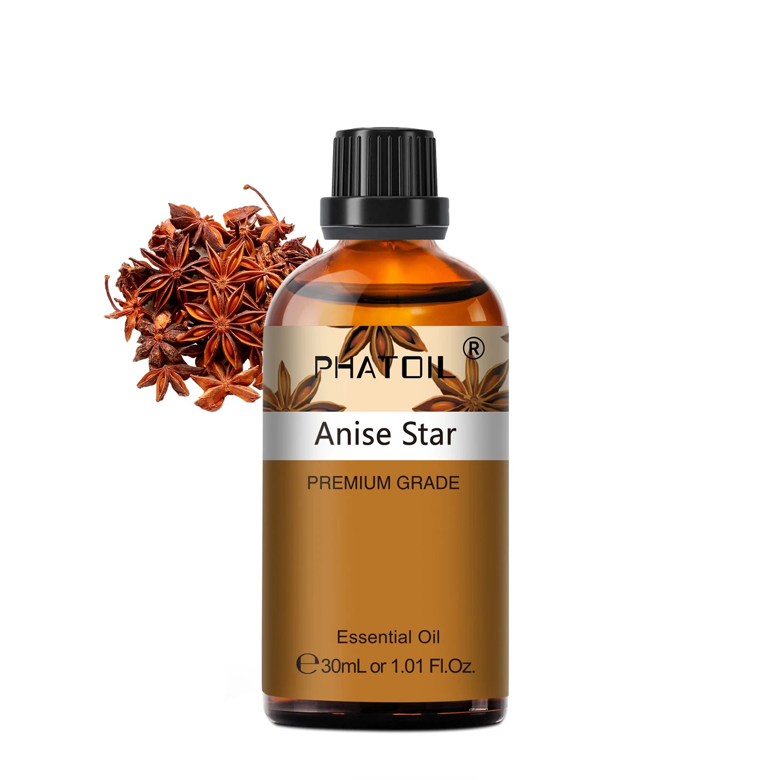 PHATOIL 30ml Lavender Lemon Eucalyptus Sandalwood Bergamot Aromatherapy Essential Oil For Diffuser,Candle Making,DIY Soap & Bomb