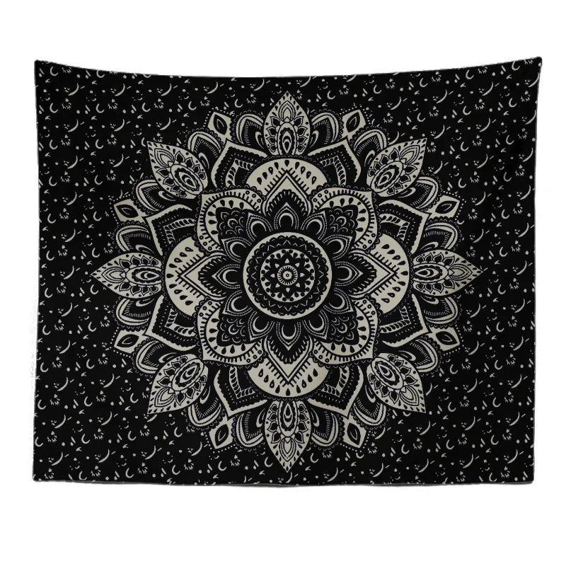 Home Decor Mandala Tapestry Boho Ethnic Bedside Scene Background Cloth Hanging Beach Towel