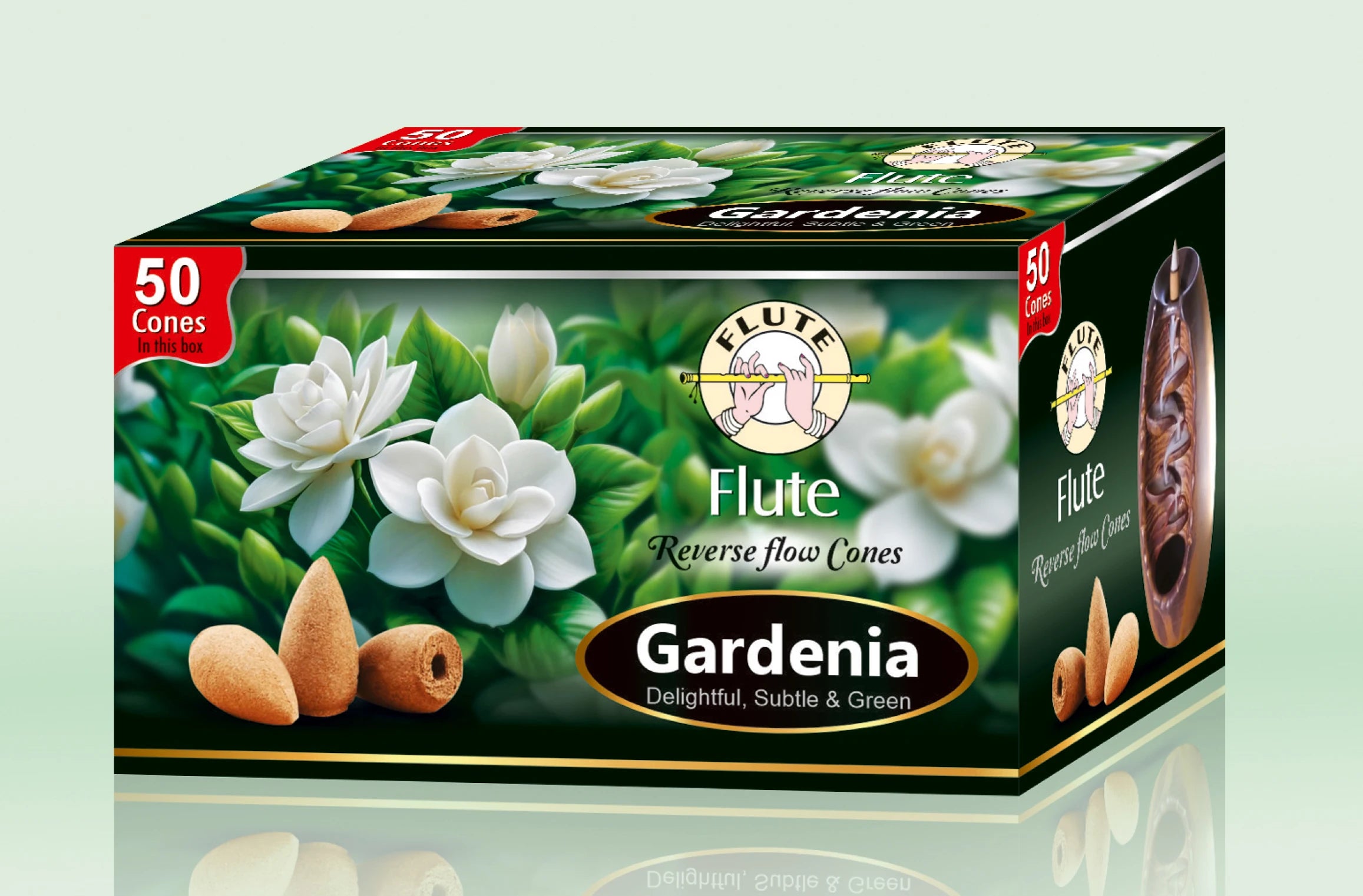 50Pcs/Box Better Quality Natural Perfume Indian Incense Sandalwoo Backflow Incense Cones Long-lasting Smell