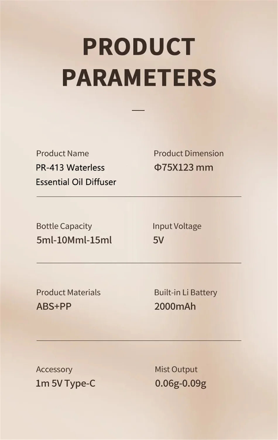 Car Aroma Diffuser Air Freshener Start-Off Function USB Rechargeable Essential Oil Diffuser 9 Color Lights Fragrance Diffuser