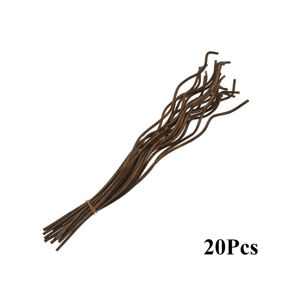 20Pcs Diffuser Stick Rattan Stick Wavy Rattan Reed Fragrance Diffuser Refill Sticks Replacement for Office Home Decor