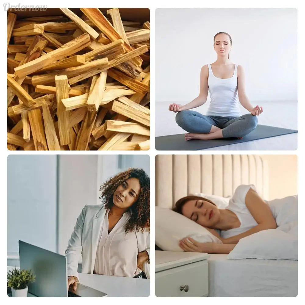 Palo Santo Sticks Natural Incense Sticks Wooden Aroma Diffuser Stick Natural Crude Wood Strips for Home Living Room Office