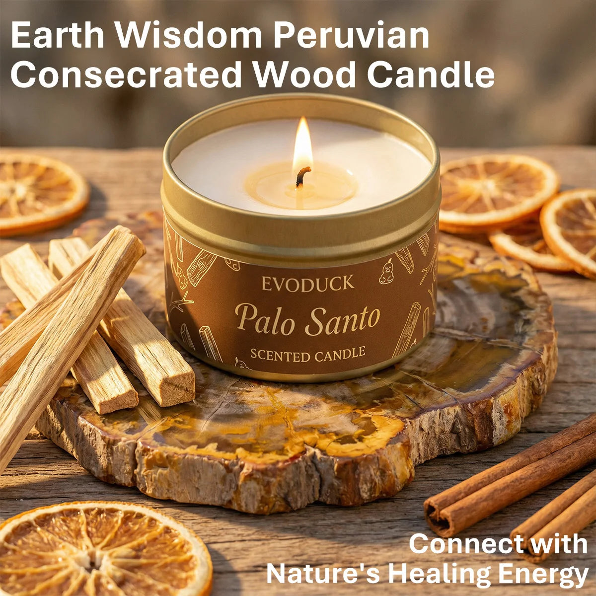 Palo Santo Scented Candles Premium Palo Santo Purify Elevate Energy Cleansing Candle for Meditation Winter Gifts Gift For Woman