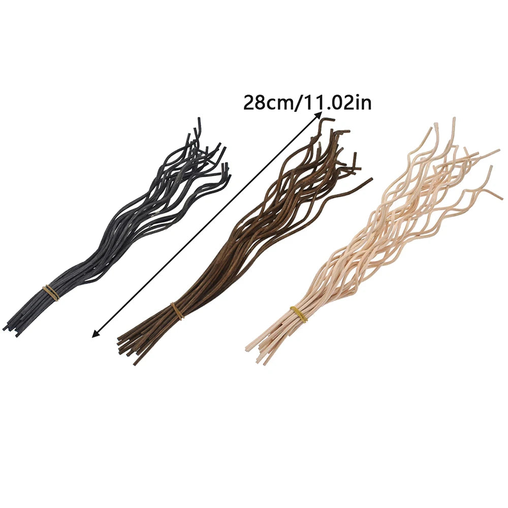 20Pcs Diffuser Stick Rattan Stick Wavy Rattan Reed Fragrance Diffuser Refill Sticks Replacement for Office Home Decor