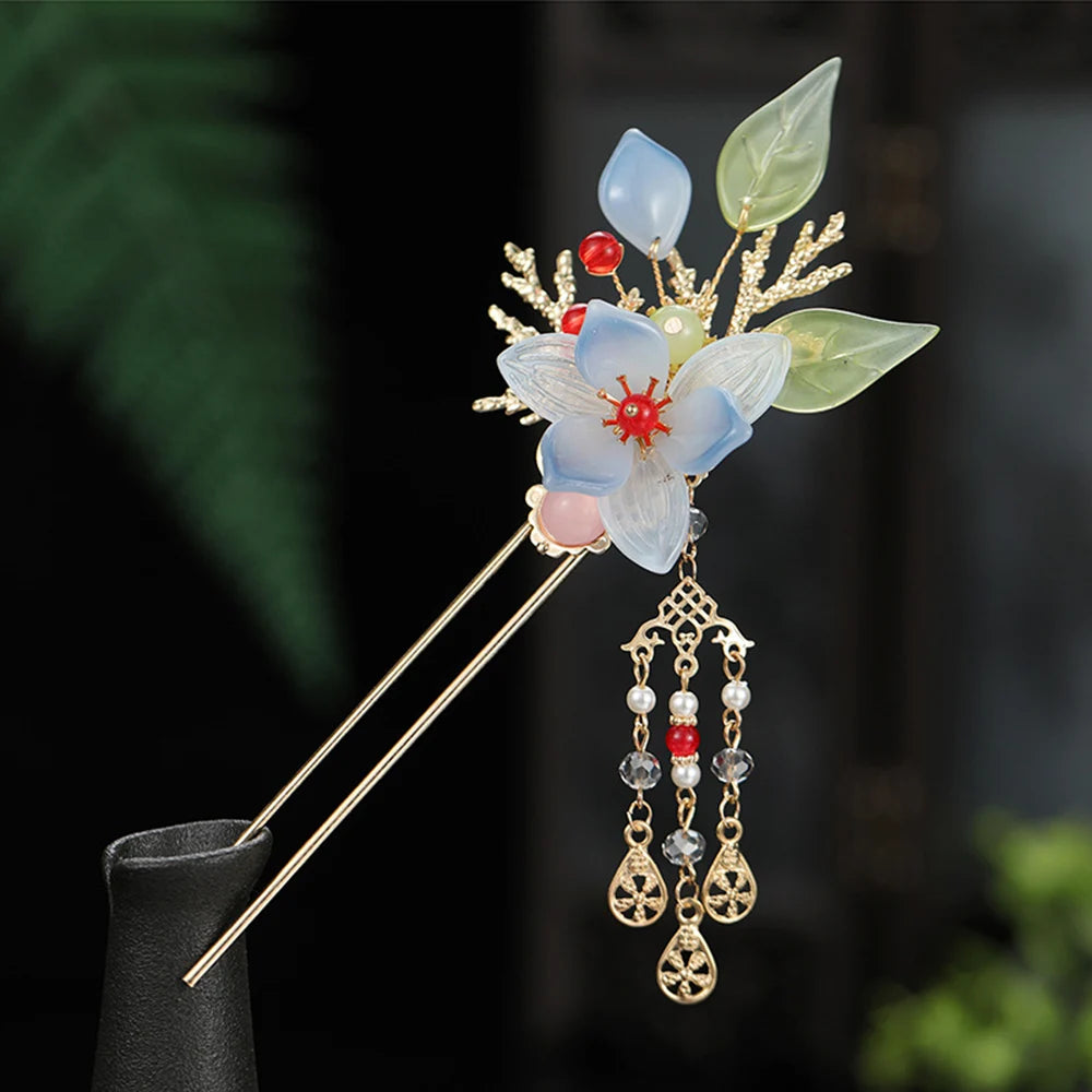 Pearl Rhinestone Flower Hairpins Wedding Hair Accessories Pearl Hairpins Flower Bridal Hair Pins Hair Ornaments Hair Stick