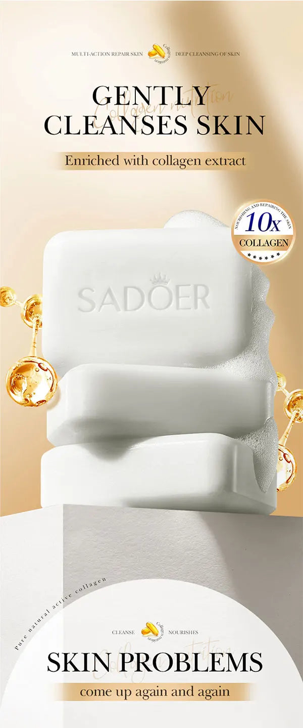 Collagen Gentle And Moisturizing Deep Cleansing Face And Bath Soap Long-Lasting Fragrance Handmade Soap