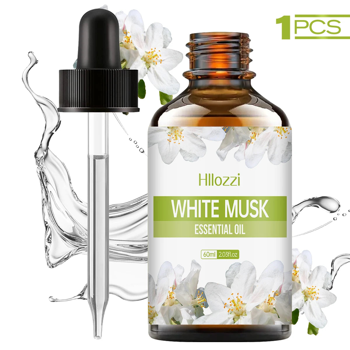 White Musk essential oil is suitable for skincare, bath and shower use, and as a diffuser for all skin types.