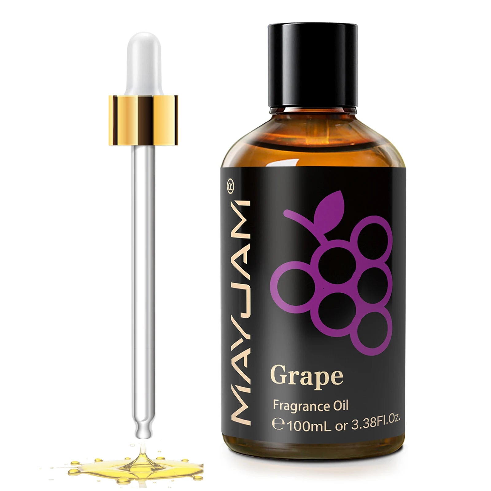 MAYJAM 100ML Fruit Fragrance Oil for Diffuser Candle Soap Making Coconut Strawberry Watermelon Blueberry Essential Oils