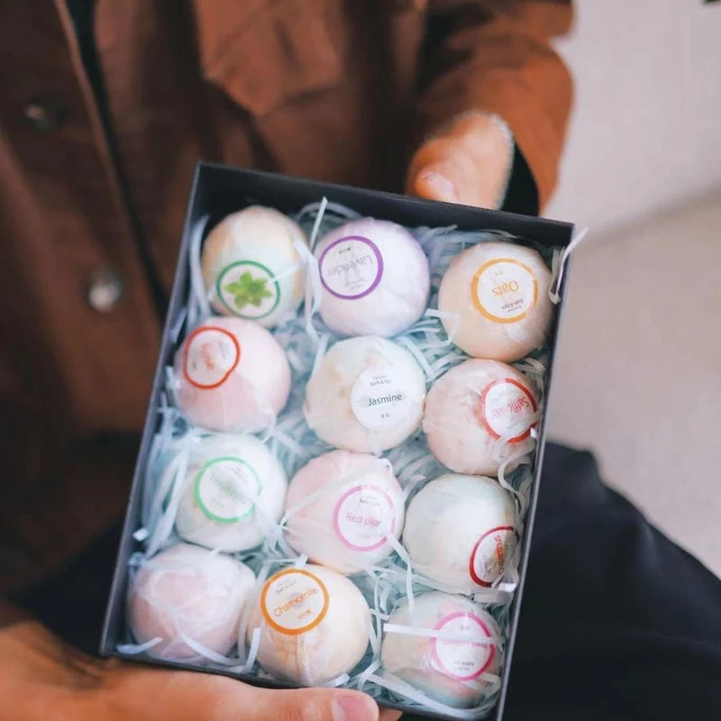 Joyous Bath Ball Petal Series set gift box, bath bath ball bubble bath salt