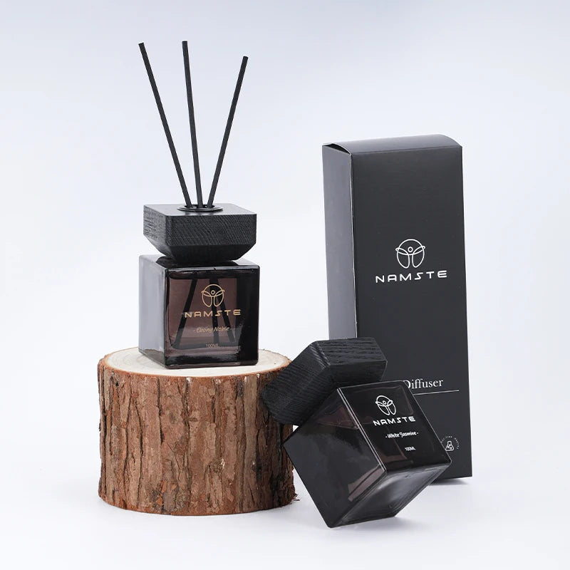 NAMSTE 100ML Fireless Reed Diffuser Oil Fragrance Replacement Stick Aroma Oil Reed Diffuser Set Scent Air Purifier For Home