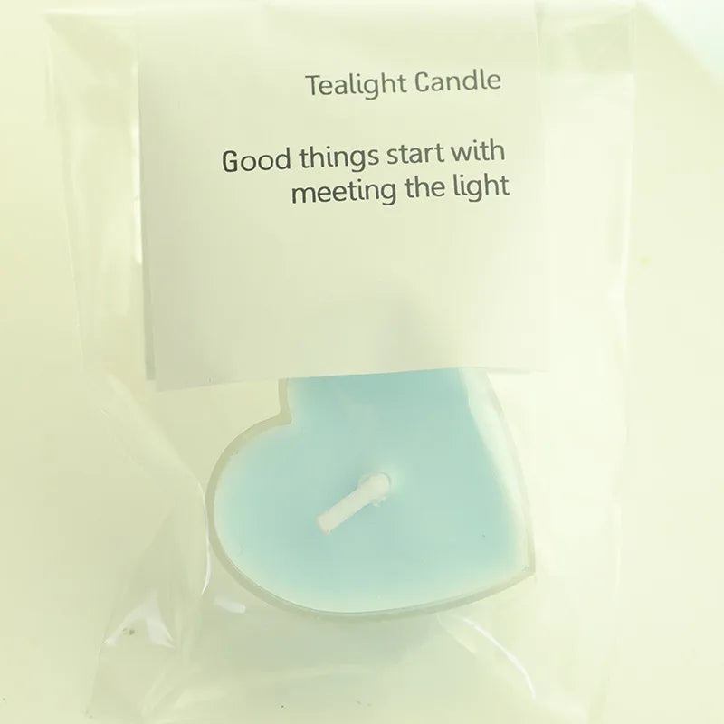 Heart-shaped candle romantic Valentine's Day tea wax proposal pendulum small candle prop art scented candle