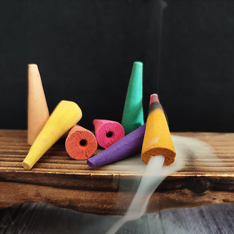 YXYMCF 20/50pcs Oversize Incense Cone Use for Backflow Incense Burner Reflux Tower Incense Jasmine Sandalwood Aromatherapy