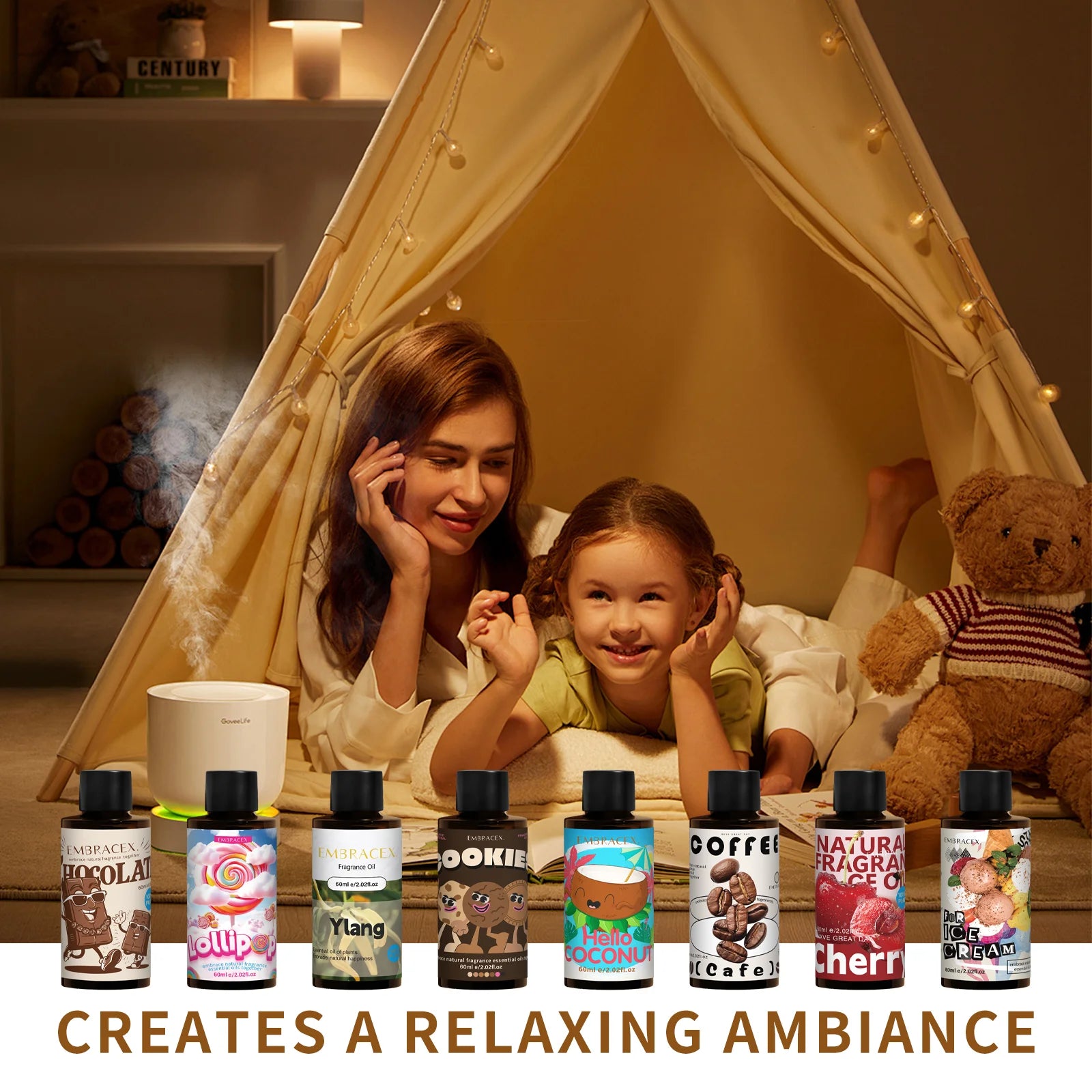 11Style 60ml Essential Oils Send A Dropper Parfum Home Perfume Massage Oil For Diffusers、Candles Making、Car Aromatherapy