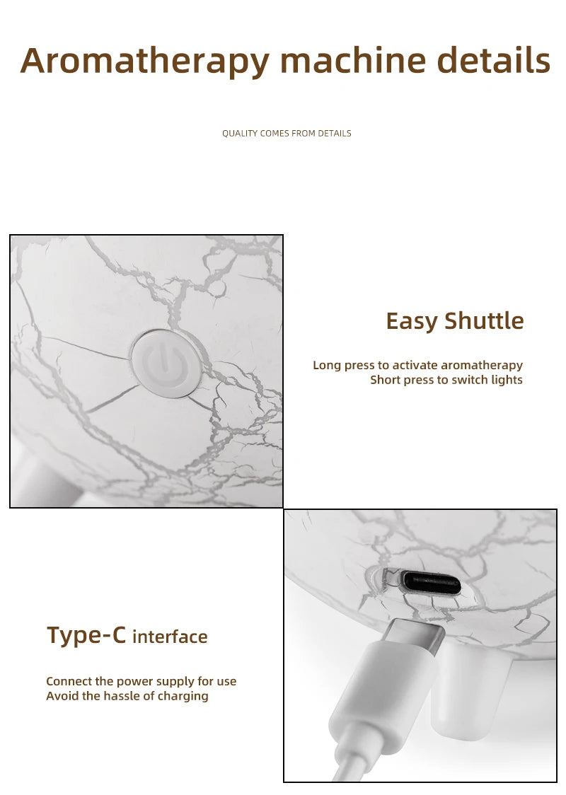 Flame Volcano Diffuser For Essential RGB Oils Table Lamp Night Lights Large Capacity Aromatherapy Air Humidifier Office Bedroom