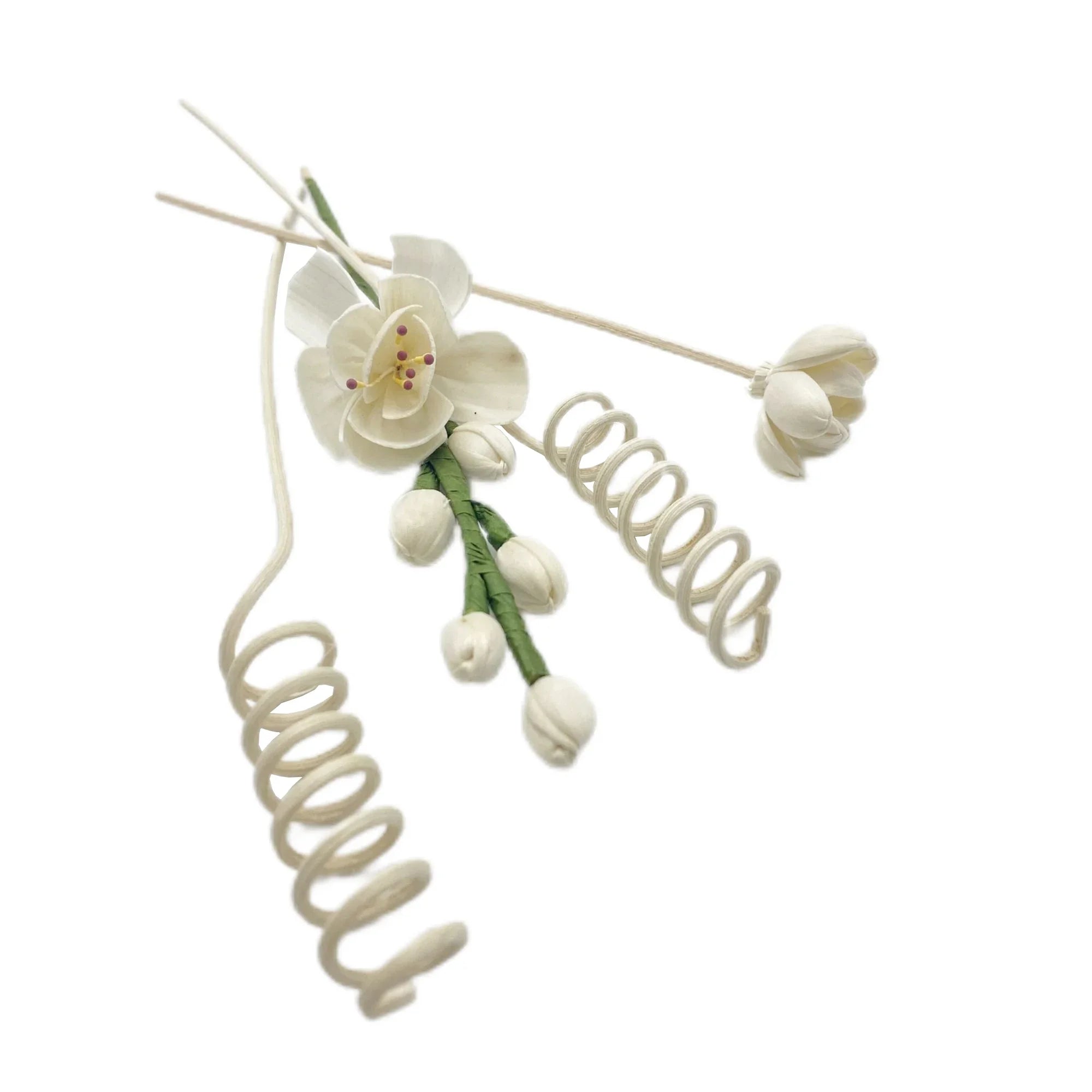 Artificial Hydrangea Flower Rattan Sticks Fireless Fragrances Reed Essential Oil Diffuser Stick DIY Ornaments Home Decor