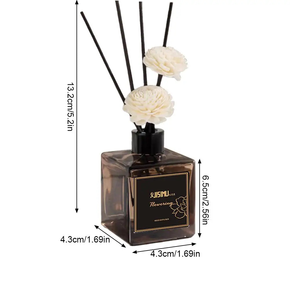 Reed Diffuser Set For Bathroom Air Fresheners,Jasmine Scented Oil Diffuser With Sticks,Aromatherapy Oil Reed Diffuser Home Decor
