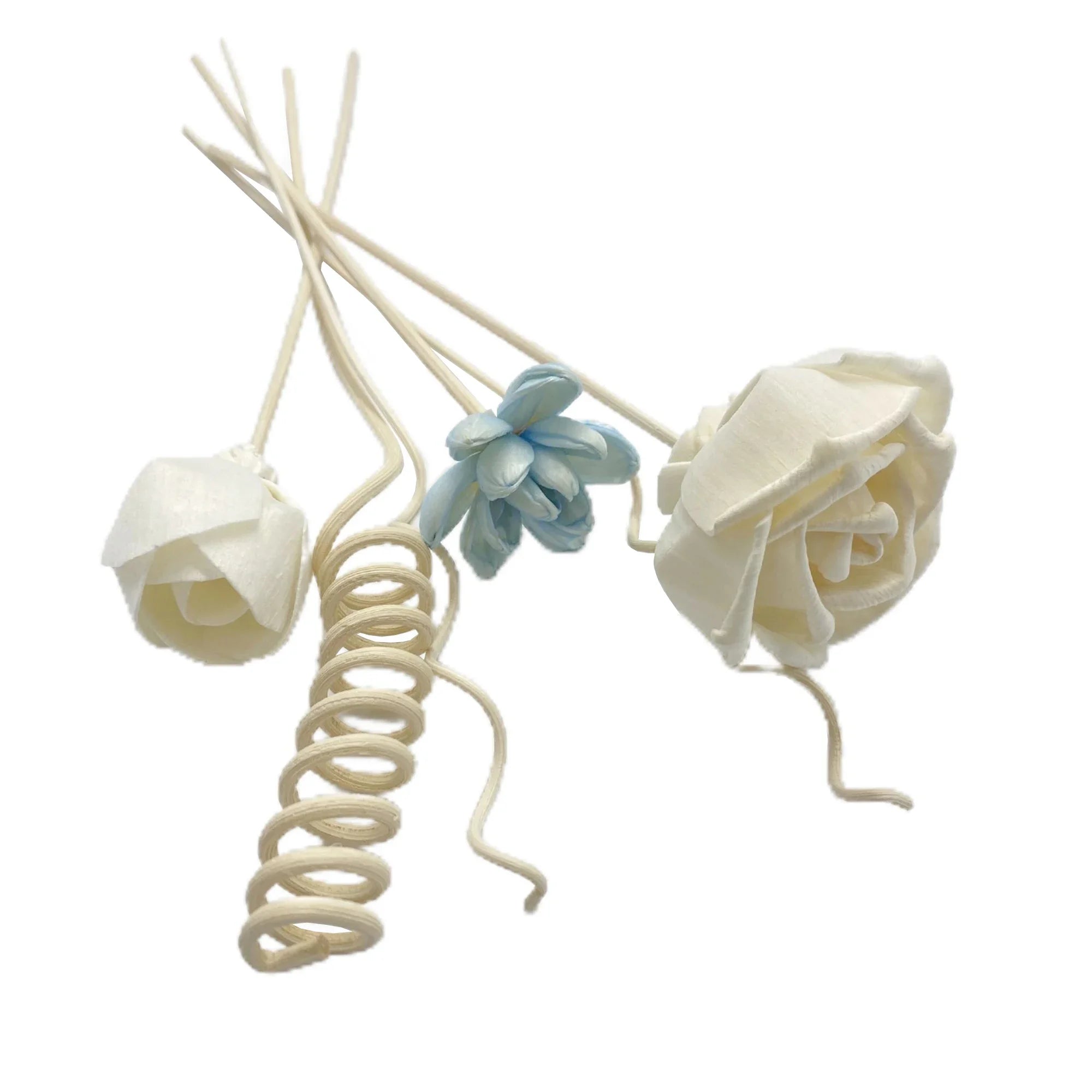 Artificial Hydrangea Flower Rattan Sticks Fireless Fragrances Reed Essential Oil Diffuser Stick DIY Ornaments Home Decor