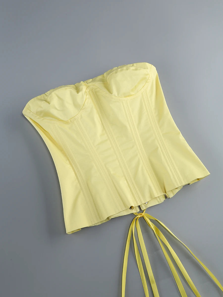 VC Christmas Dress Strapless Red Structured Top With Floral Embellished Mini Skirt Bodycon Celebrity Party Cocktail 2 Pieces Set